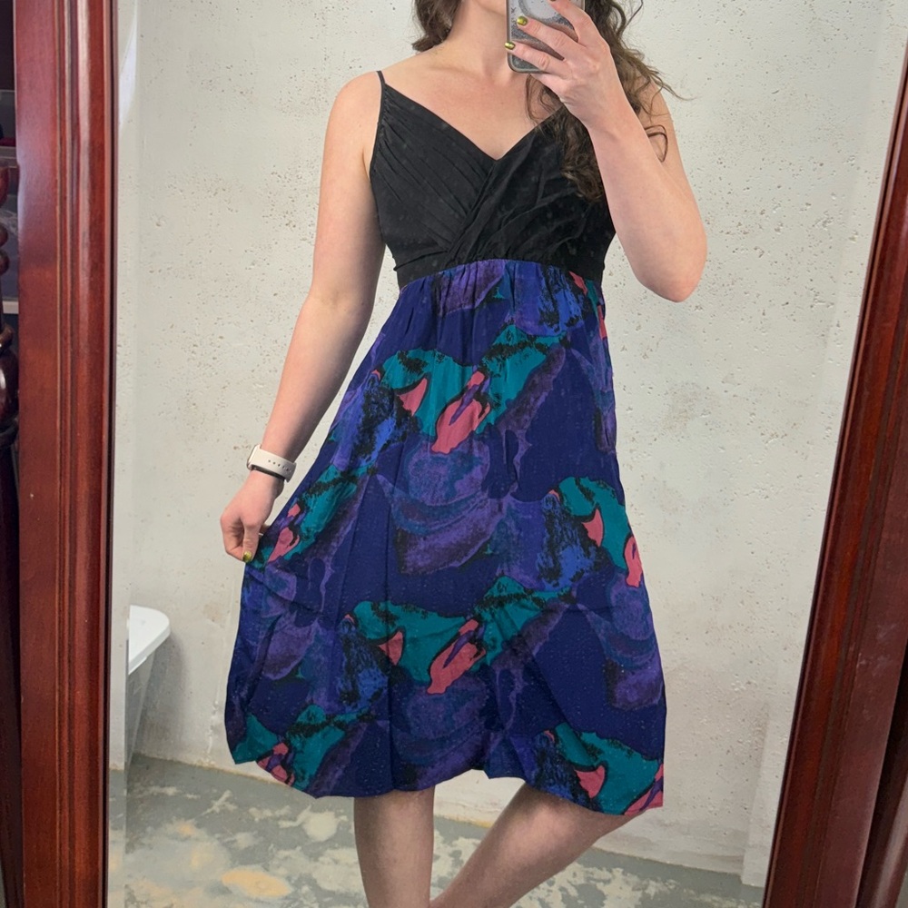 Yumi Kim Black and Blue Dress - Picture 7 of 16